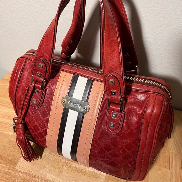 ❣️Reserved❣️LAMB Gwen Stefani Fadeout Satchel in Red Very Nice Condition! - Picture 2 of 14